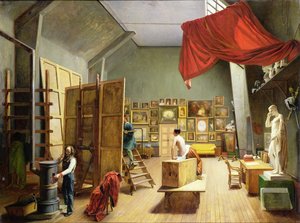 Interno dello studio di Abel de Pujol (1787-1861) 1836